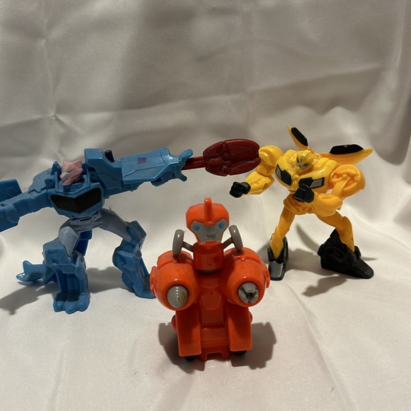 Transformers Lunch Tin, 2 misc Transformers, 5 happy meal toys,Optimus Lego - Picture 10 of 11